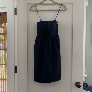 J. Crew Navy Strapless Party Dress